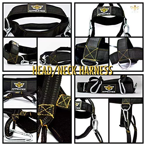 HYPELETICS-Neck-Weight-Lifting-Harness-Neck-Harness-for-Weight-Training-wPadded-Adjustable-Strap-Neck-Workout-Head-Harness-Neck-Flex-Ultra-Durable-Weight-Lifting-Neck-Exerciser-0-4